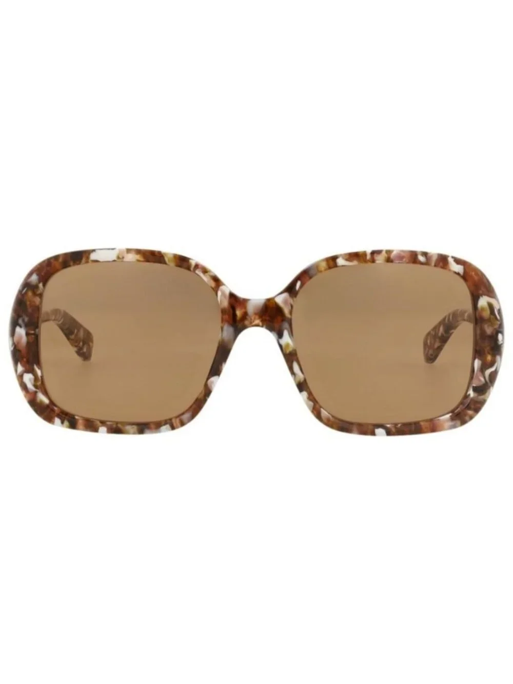 New Chloé Womens Square/Rectangle Havana Havana Brown Fashion Designer Sunglasse